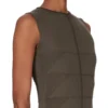 RICK OWENS FW25 CONCORDIANS TANK DRESS MOTIVO IN MAGLIA RASATO LEGGERA BOSCO RP02E4676MLK-25