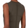 RICK OWENS FW25 CONCORDIANS TANK DRESS MOTIVO IN MAGLIA RASATO LEGGERA BOSCO RP02E4676MLK-25