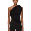 RICK OWENS LILIES FW25 CONCORDIANS ANITA TOP IN JERSEY DI VISCOSA LI02E3110RV-09