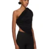 RICK OWENS LILIES FW25 CONCORDIANS ANITA TOP IN JERSEY DI VISCOSA LI02E3110RV-09
