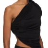 RICK OWENS LILIES FW25 CONCORDIANS ANITA TOP IN JERSEY DI VISCOSA LI02E3110RV-09