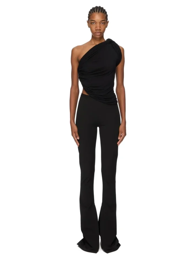 RICK OWENS LILIES FW25 CONCORDIANS ANITA TOP IN JERSEY DI VISCOSA LI02E3110RV-09