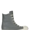 SNEAKERS RICK OWENS FW25 CONCORDIANS IN PELLE DI MUCCA PIENO FIORE LAVATA INDACO/LATTE/LATTE RP02E4890LCO-0611
