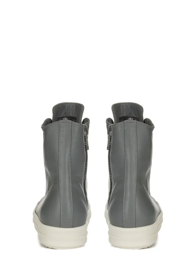 SNEAKERS RICK OWENS FW25 CONCORDIANS IN PELLE DI MUCCA PIENO FIORE LAVATA INDACO/LATTE/LATTE RP02E4890LCO-0611